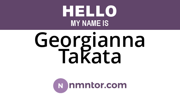 Georgianna Takata