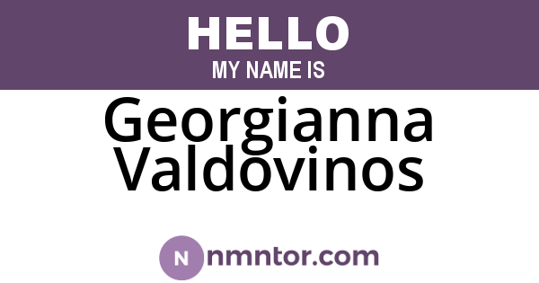 Georgianna Valdovinos