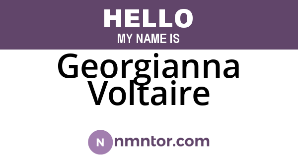 Georgianna Voltaire