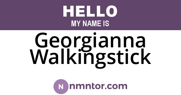 Georgianna Walkingstick