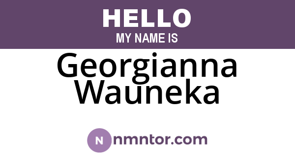 Georgianna Wauneka