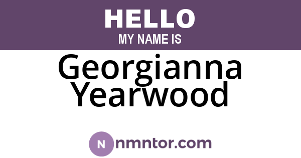 Georgianna Yearwood
