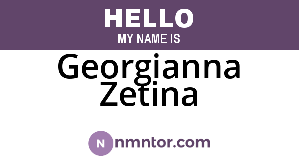 Georgianna Zetina