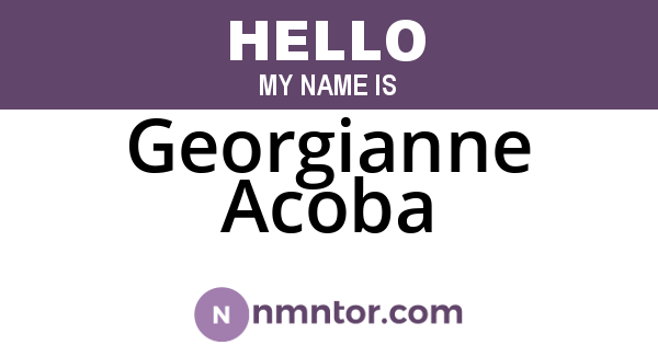 Georgianne Acoba