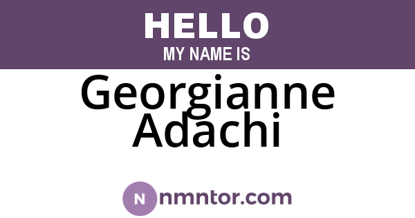 Georgianne Adachi