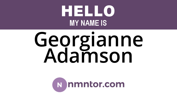 Georgianne Adamson