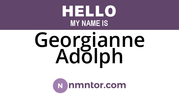 Georgianne Adolph