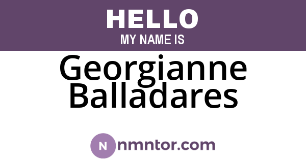 Georgianne Balladares