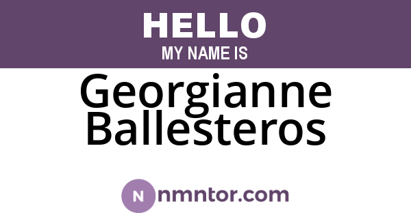 Georgianne Ballesteros