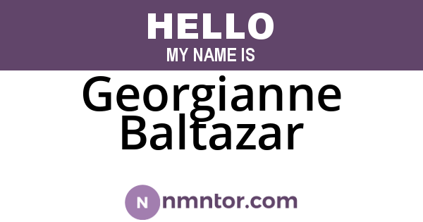 Georgianne Baltazar