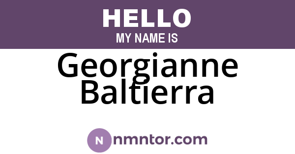 Georgianne Baltierra
