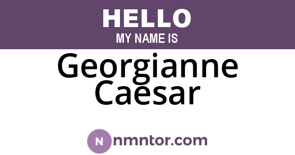 Georgianne Caesar