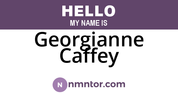Georgianne Caffey