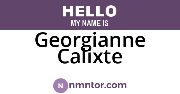 Georgianne Calixte