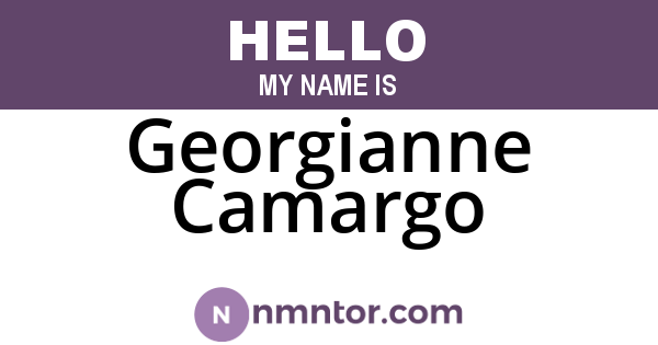 Georgianne Camargo