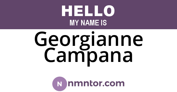 Georgianne Campana