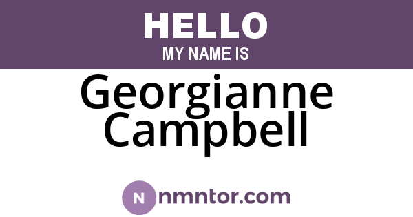 Georgianne Campbell