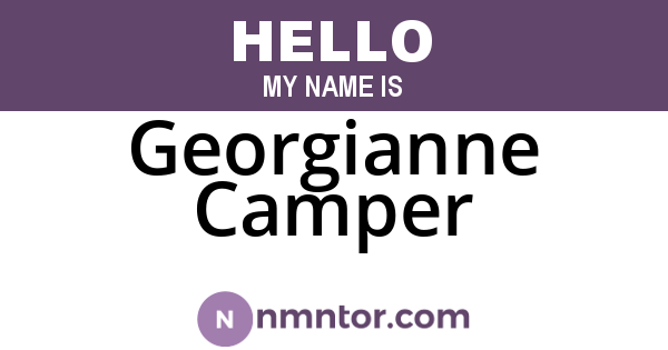 Georgianne Camper