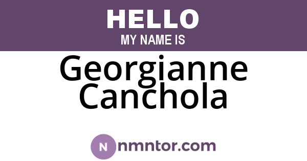 Georgianne Canchola