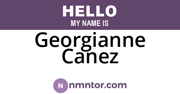 Georgianne Canez