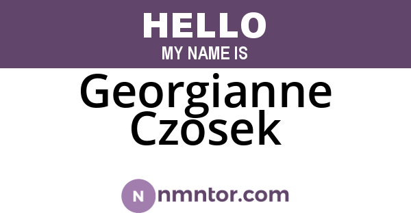 Georgianne Czosek