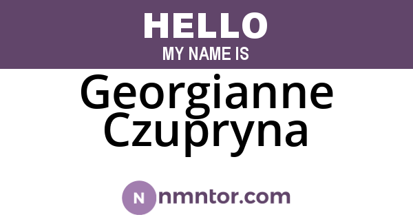 Georgianne Czupryna
