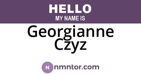 Georgianne Czyz
