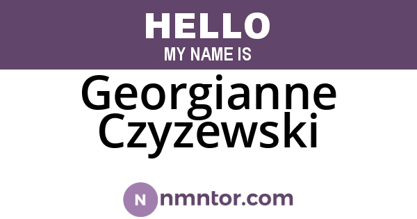 Georgianne Czyzewski
