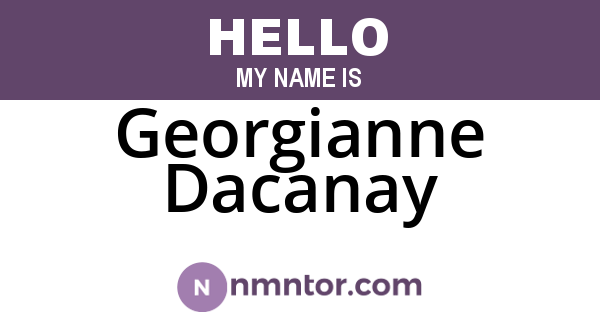 Georgianne Dacanay