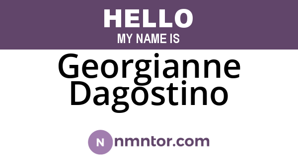 Georgianne Dagostino