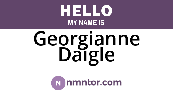 Georgianne Daigle