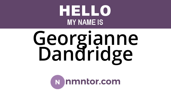 Georgianne Dandridge