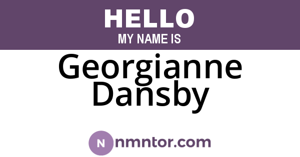 Georgianne Dansby