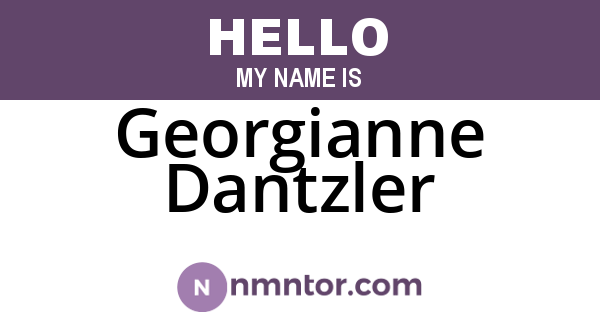 Georgianne Dantzler
