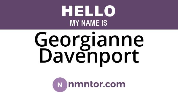 Georgianne Davenport