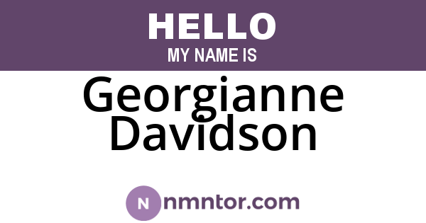 Georgianne Davidson