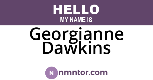 Georgianne Dawkins