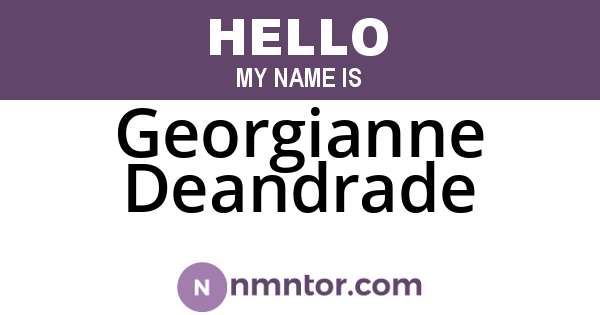 Georgianne Deandrade