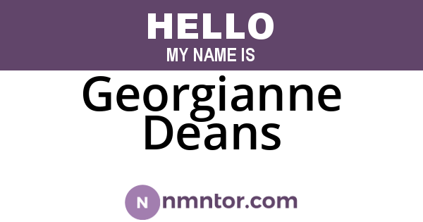 Georgianne Deans