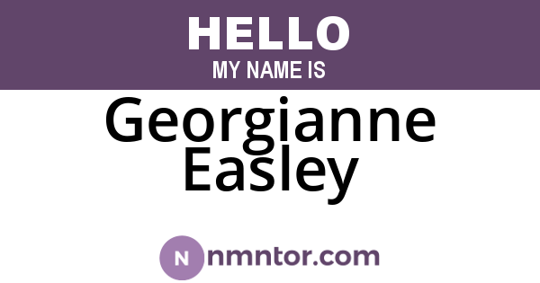 Georgianne Easley