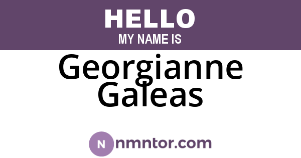 Georgianne Galeas
