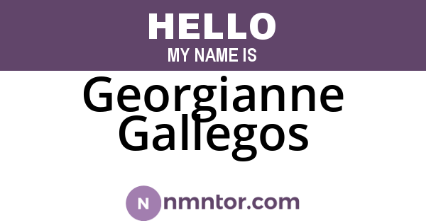 Georgianne Gallegos