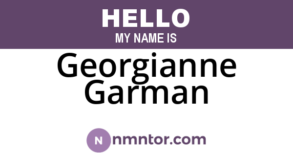 Georgianne Garman