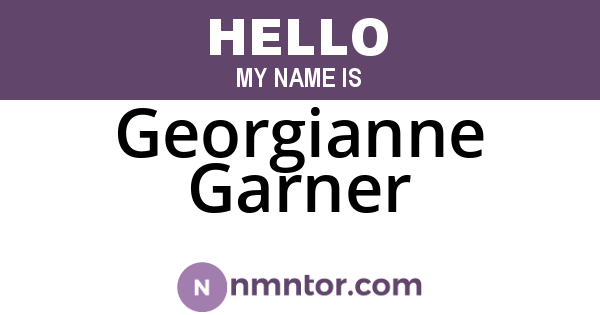Georgianne Garner