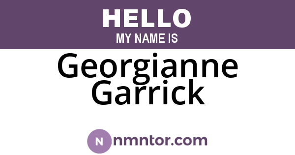 Georgianne Garrick