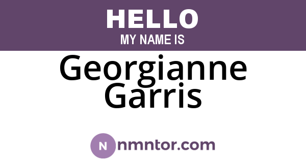 Georgianne Garris