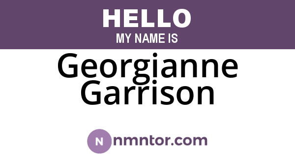 Georgianne Garrison