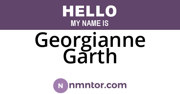 Georgianne Garth