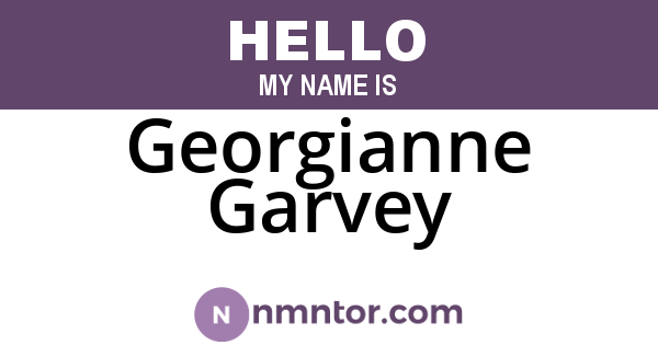 Georgianne Garvey