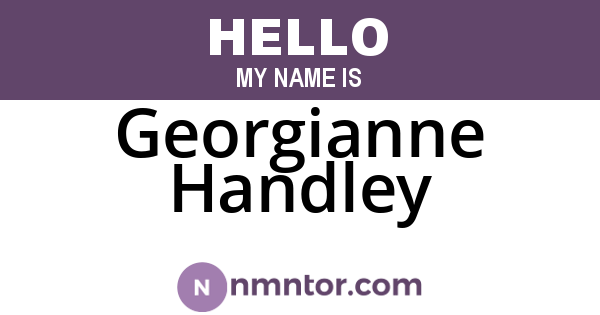 Georgianne Handley